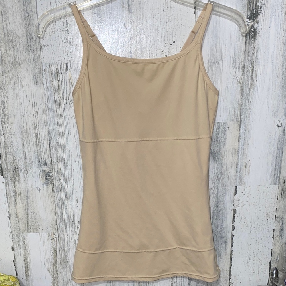 0801 Flexees Beige Sleeveless Tank Top